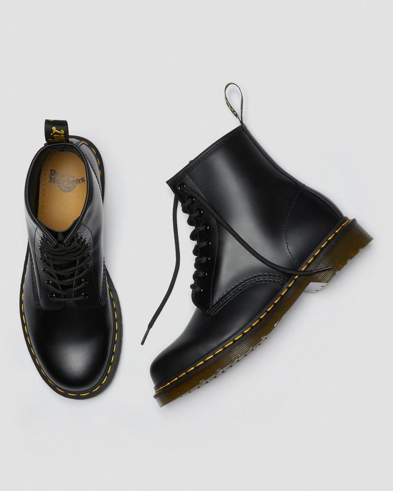 Dr Martens 1460 Smooth Læder Snørestøvler Dame Sort | DK 209SGL